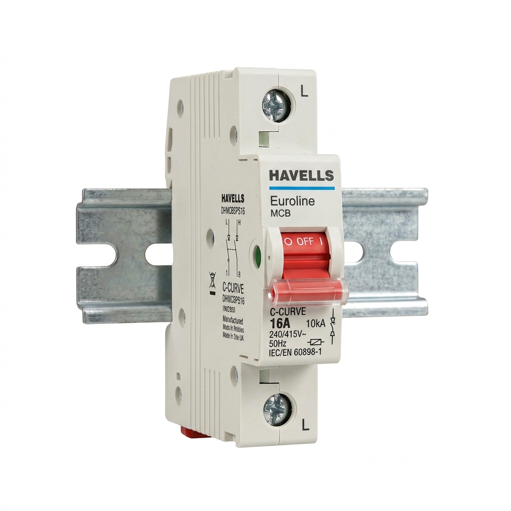 Havells Euroline & REO MCB & Distribution Switchgear (SP, DP, TP, FP 10kA)