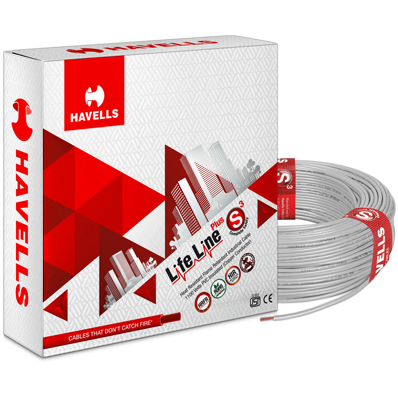 Havells Life Line Plus S3 HRFR Copper Wires (0.75 - 6.0 sq mm)
